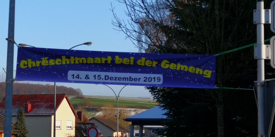 Banner bei der Schoul